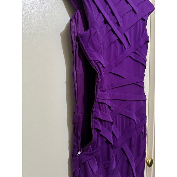 TADASHI SHOJI DESIGNER DRESS PURPLE small - Picture 4 of 6
